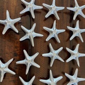 Coastal Starfish and Conch Shell Cabinet Pulls